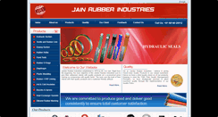 Desktop Screenshot of jainrubber.com