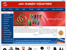 Tablet Screenshot of jainrubber.com